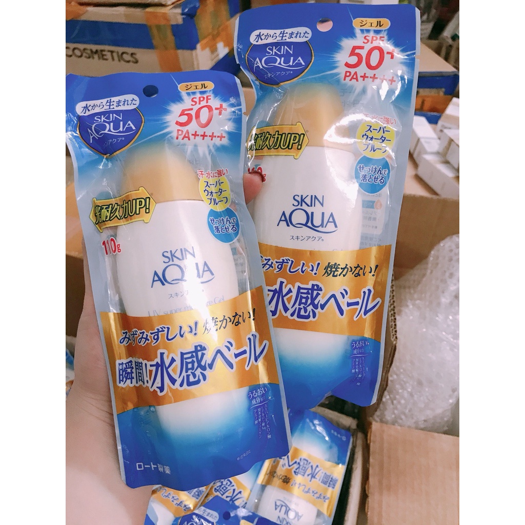 Gel chống nắng Skin Aqua UV Super Moisture Gel SPF 50 PA++++ 110g