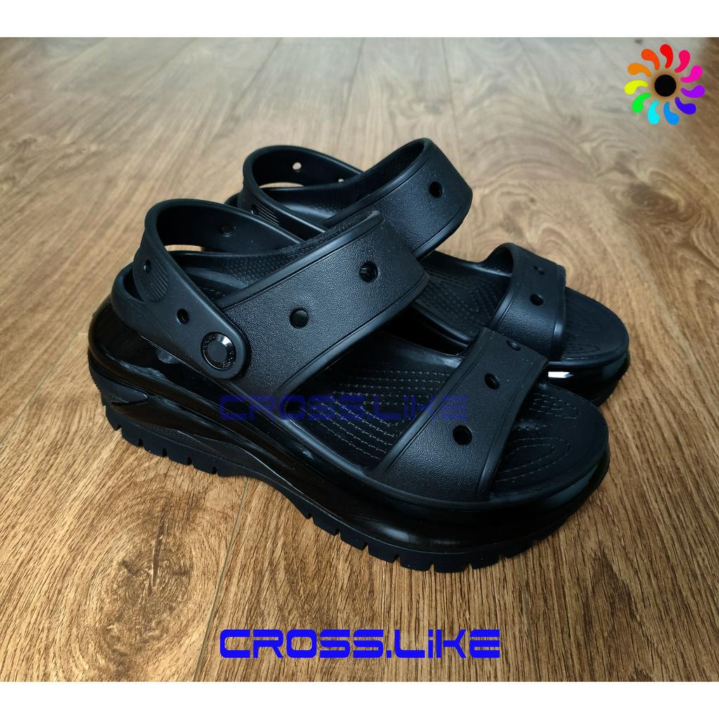 Sandal nữ CROSS Crush bóng , dép quai hậu cao 7cm cực tôn dáng, siêu bền, đi mưa thoải mái.