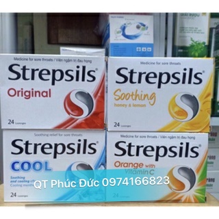 ✅✅Kẹo ngậm Strepsil 1 hộp 2 vỉ