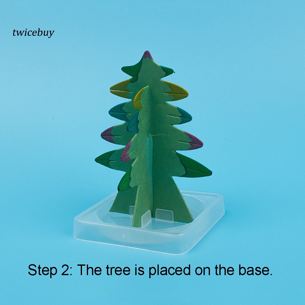 Đồ chơi cây thông giấy nở hoa DIY để bàn trang trí