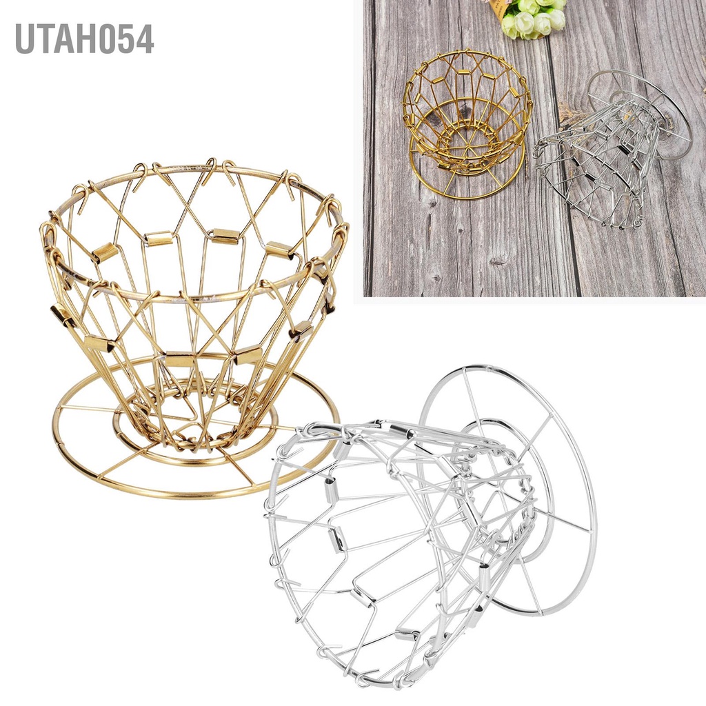 Giá Đỡ Bộ Lọc Cà Phê Nhỏ Giọt 3 Lỗ Bằng Thép Không Gỉ Có Thể Gập Lại