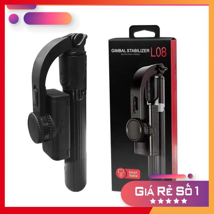 Gậy chống Rung Gimbal Stabilizer L08📷[ CỰC PHẨM ] 📸Tay Cầm Chống Cho Điện thoại Gimbal L08 Có Bluetooth Tiện Dụng | BigBuy360 - bigbuy360.vn