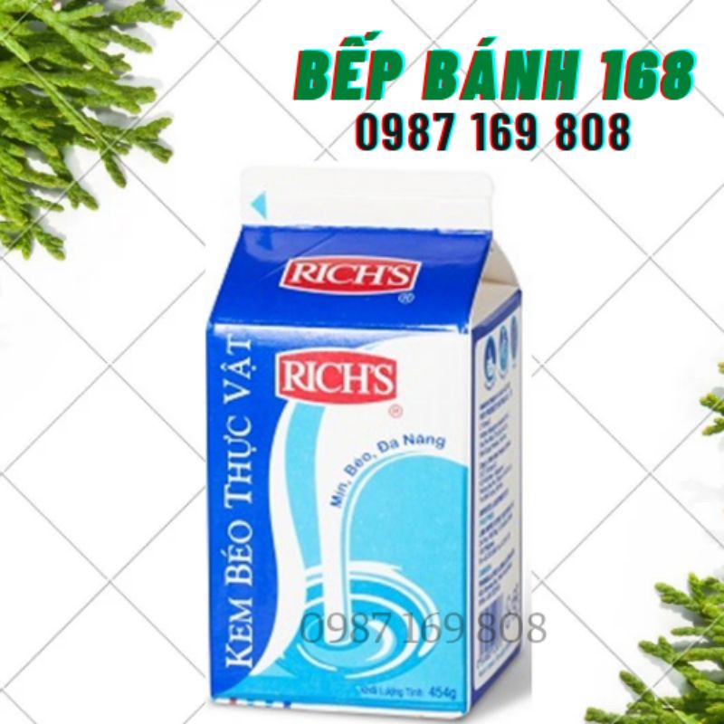 KEM BÉO THỰC VẬT RICH'S LÙN 454G