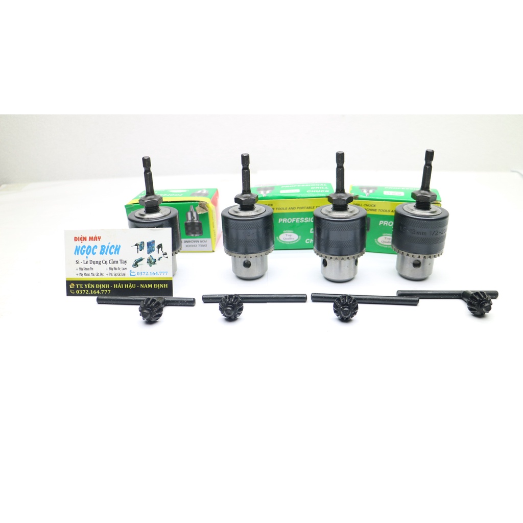 Đầu chuyển bắt vít sang khoan loại 13mm tiện lợi (kèm chuôi lục giác nhỏ)