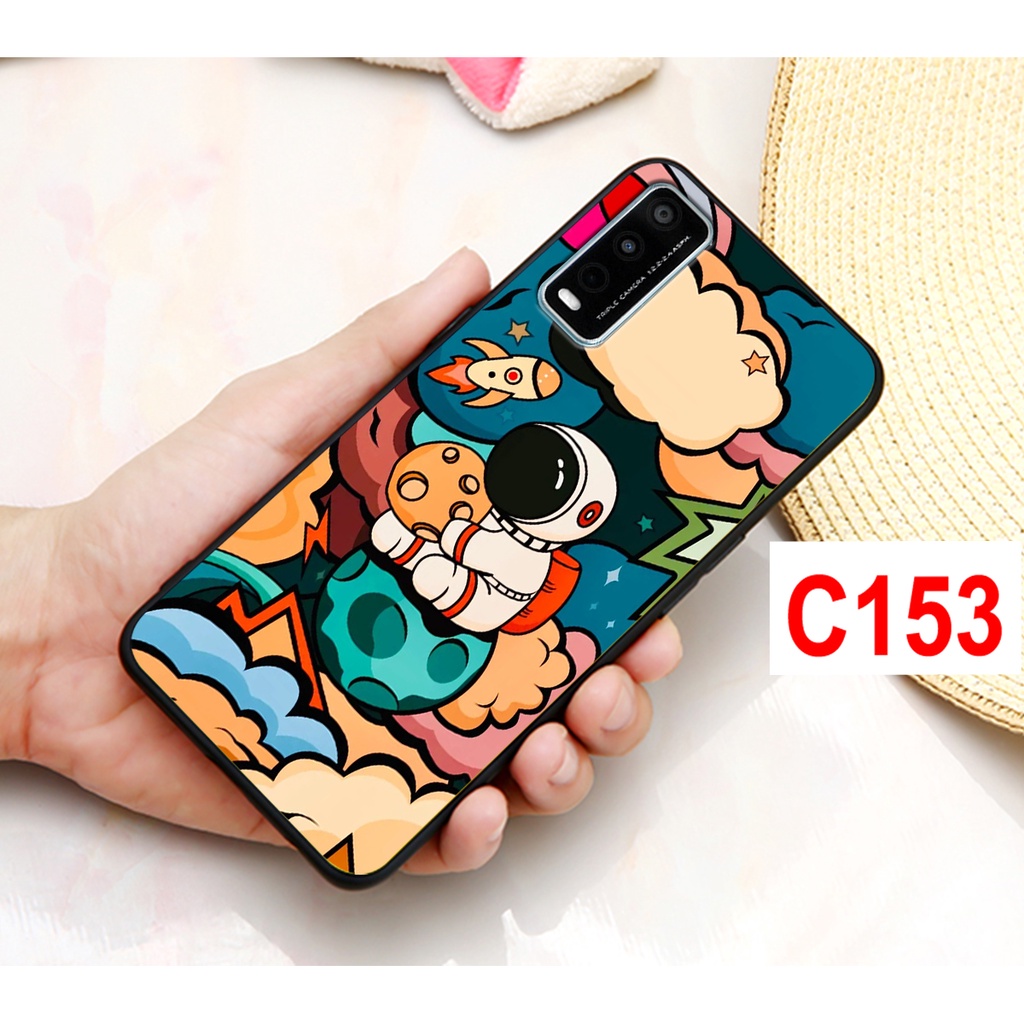 Ốp lưng Vivo Y12s - Y20/Y20s - V20 SE in hình phi hành gia , vũ trụ ngân hà .Ốp Vivo rẻ bền đẹp.