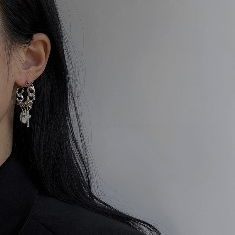 Hoa Tai Dáng Dài Hình Thánh Giá Thời Trang Cho Nữ