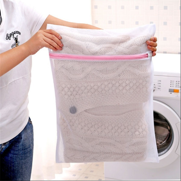 WHT Bốn kiểu Túi Giặt Du Lịch Có Khóa Kéo Lưới Để Giặt Tất Áo Ngực Qua Máy Giặt
