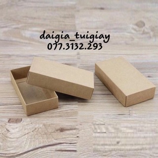 Combo 30 hộp giấy kraft nâu trơn 22*12*4 (hộp tự xếp)