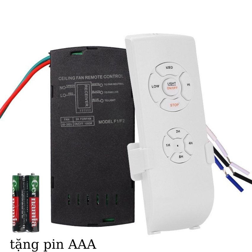 Bộ điều khiển quạt trần đèn từ xa 220VAC công tắc điều khiển quạt trần, mạch điều khiển quạt từ xa cho quạt trầm đèn