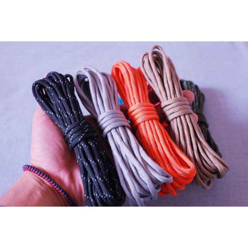 5m dù paracord 550lbs sinh tồn 4mm phản quang