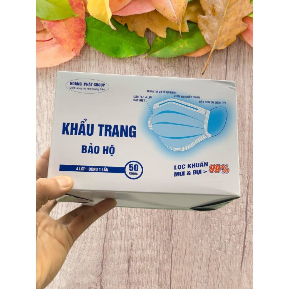 HỘP 50 CHIẾC KHẨU TRANG Y TẾ 4 LỚP