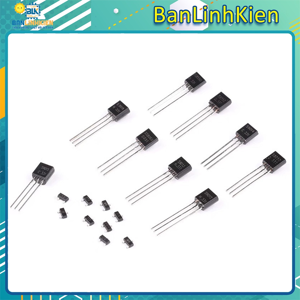 Bộ 10 transistor S8550 S8550 PNP 0.5A 40V Cắm/ dán