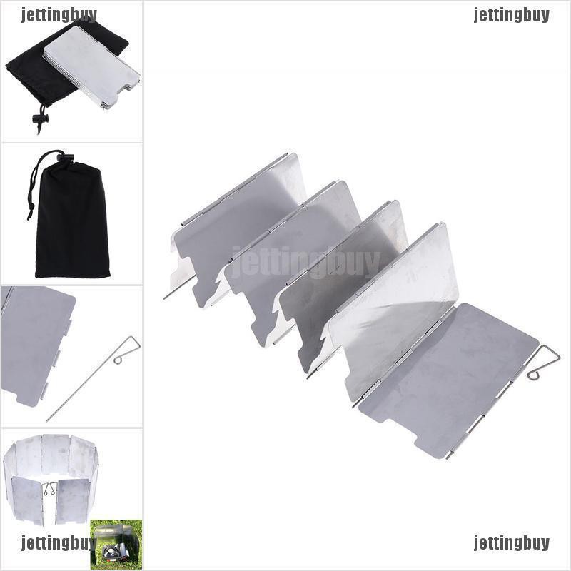 JETTING Set 9 Tấm Chắn Gió Cho Bếp Cắm Trại Dã Ngoại