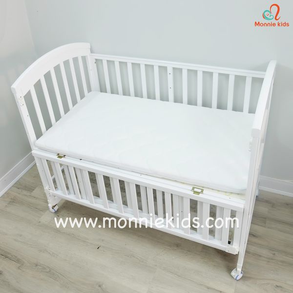 Đệm cũi xơ dừa cho bé 62x114cm, nệm cũi xơ dừa tự nhiên an toàn dày 5cm - Monnie Kids