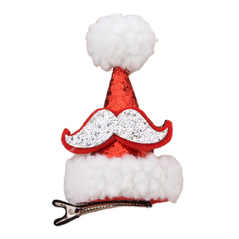 Kẹp Tóc Hóa Trang Hình Nón Giáng Sinh &amp; Trái Tim