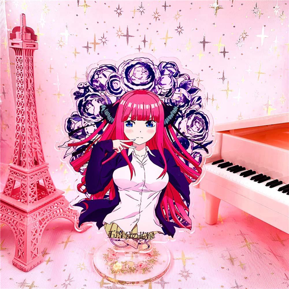 Lilyes Mô Hình Nhân Vật Anime Nakano Miku Thời Trang Bằng Acrylic Có Giá Đỡ Để Bàn Trang Trí