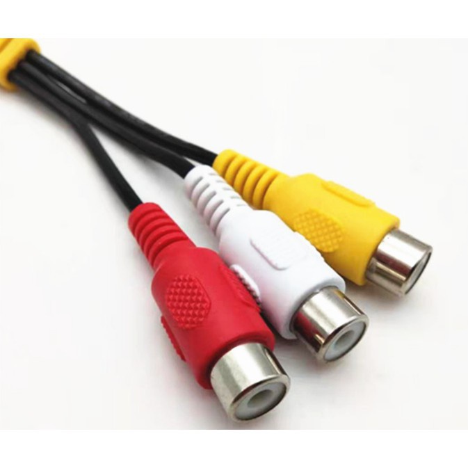 Cáp chuyển đầu Jack 3.5 đực ra 3 đầu RCA cái hoa sen -DC4722