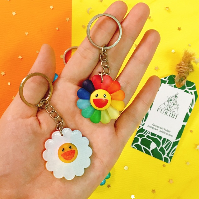 MÓC KHOÁ HOA KAIKAIKIKI 35MM ẢNH THẬT