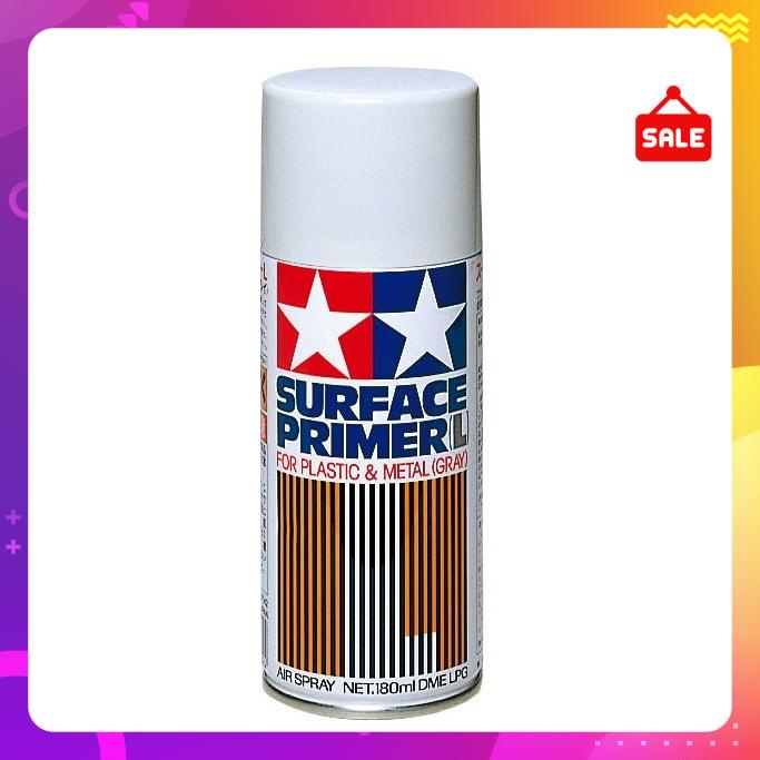 Sơn lót Surface Primer L for Plastic &amp; Metal (Gray) 87042 Tamiya