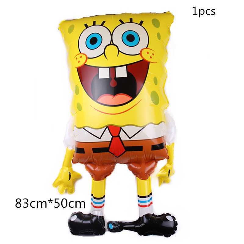 Bộ 6 Bong Bóng Trang Trí Tiệc Sinh Nhật In Hình SpongeBob Cho Trẻ Em