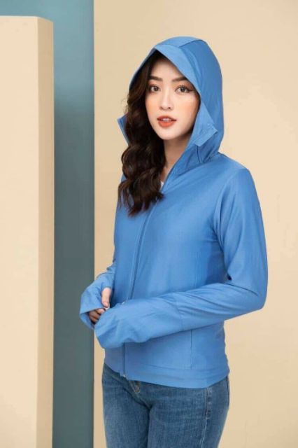 Áo chống nắng nữ 2 lớp vải chống tia uv, thoáng mát dáng ngắn | BigBuy360 - bigbuy360.vn