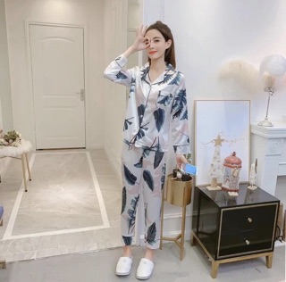 Set pizama lụa cao cấp