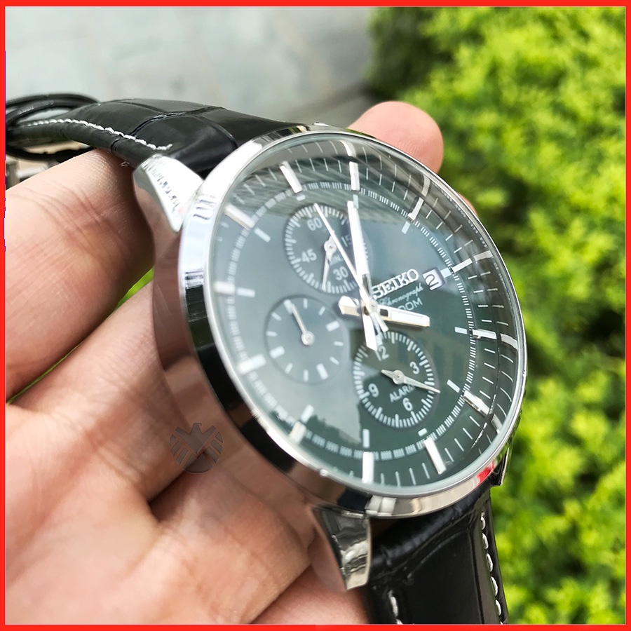 Đồng Hồ Nam Seiko dây da Authentic phong cách trẻ trung lịch lãm, BH 12 Tháng