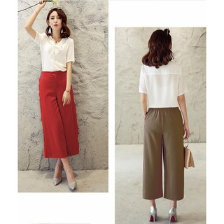 Quần Culottes Cách Điệu Lưng Thun - Q01616110