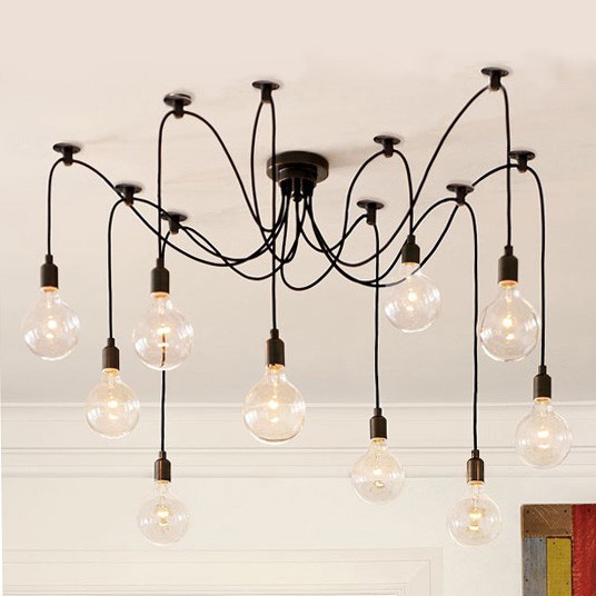 Đèn thả trần kiểu con nhện 10 đui - 8 đui LL-5035 - Chưa Bao Gồm Bóng - Energy Green Lighting - Decor trang trí