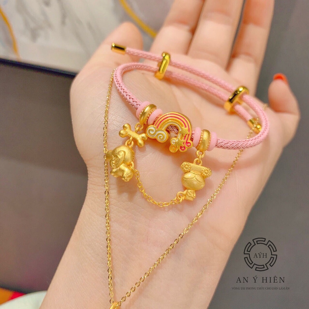 Vòng dây cước hồng HongKong cao cấp