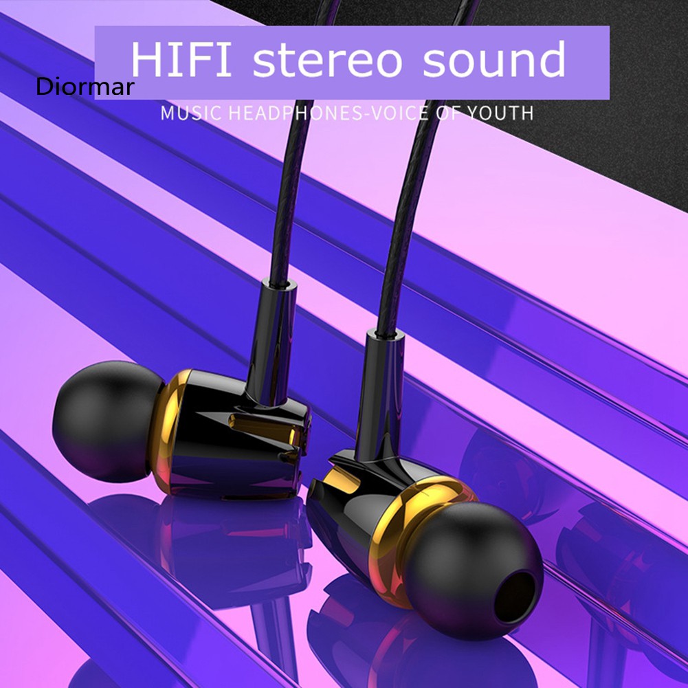 Tai Nghe Thể Thao Jack 3.5mm Dạ Quang Có Micro Tiện Dụng