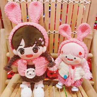 Cài thỏ cho doll 10cm,15cm,20cm