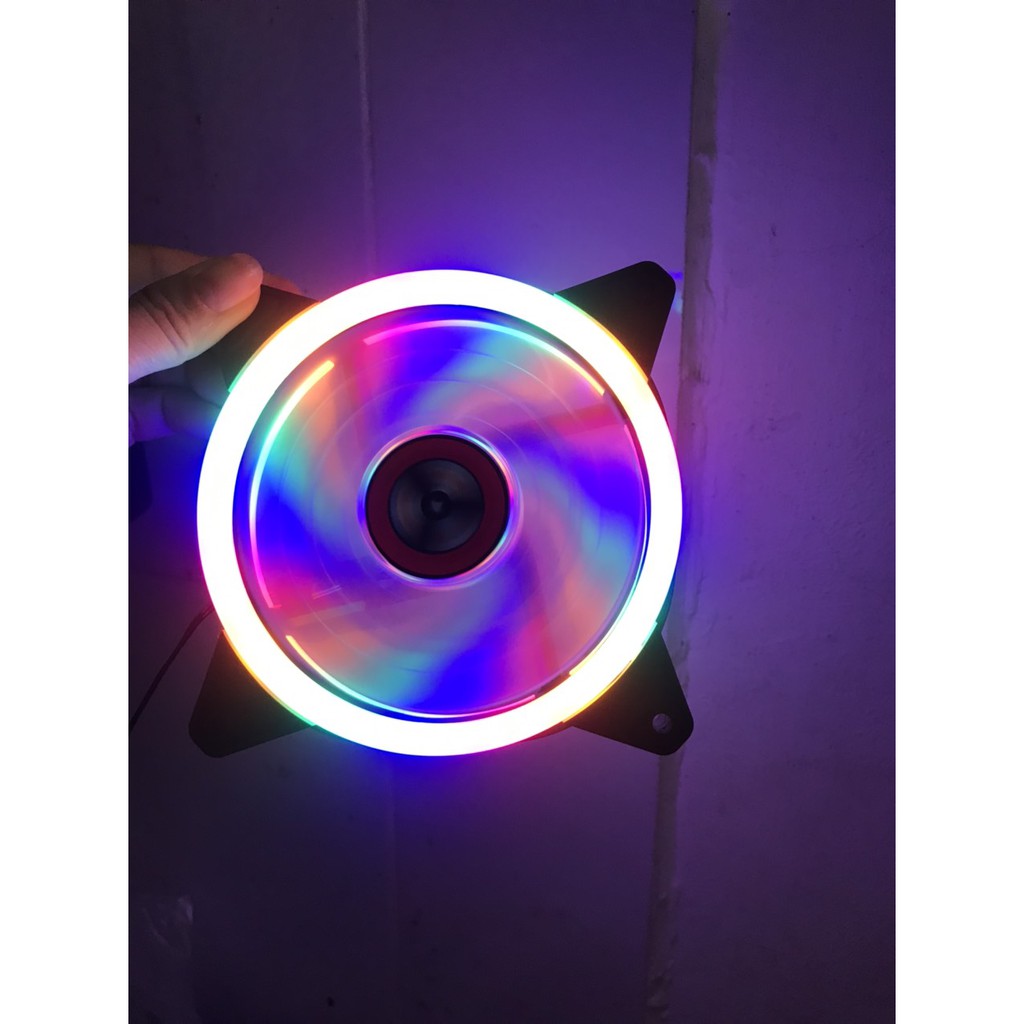 Fan led - Quạt Tản Nhiệt, Fan Led RGB WM Star V8- Cắm thẳng trực tiếp không cần bộ điều khiển