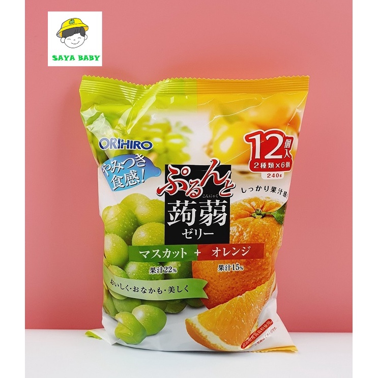 Thạch Orihiro Nhật Bản, thạch trái cây rau câu mix đủ vị cho bé