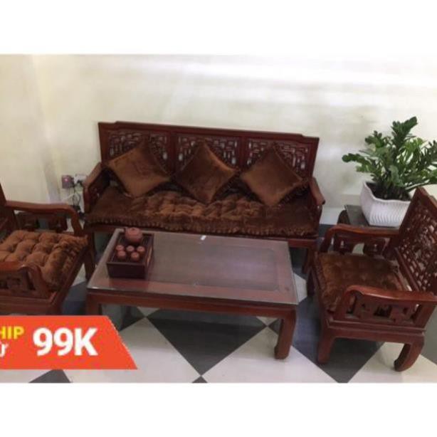 (chọn mẫu) Trọn bộ ghế sofa nỉ nhung sang trọng mẫu mới 2019 .