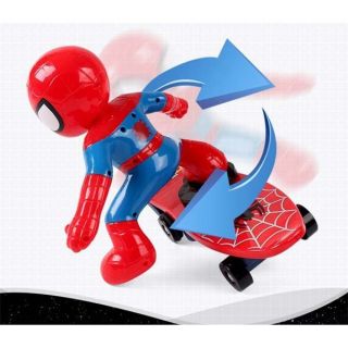 Đồ Chơi Người Nhện Trượt Ván 360 Độ