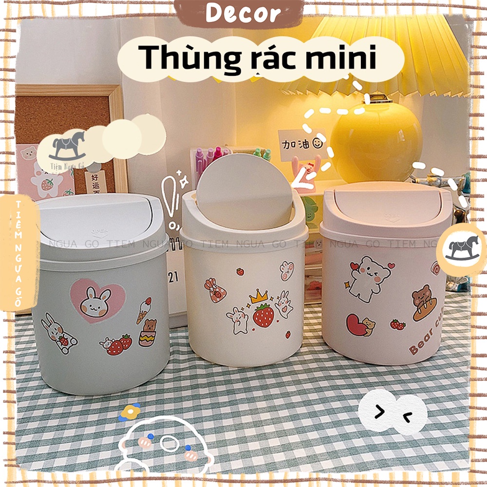 Thùng Rác Mini - Tiệm Ngựa Gỗ