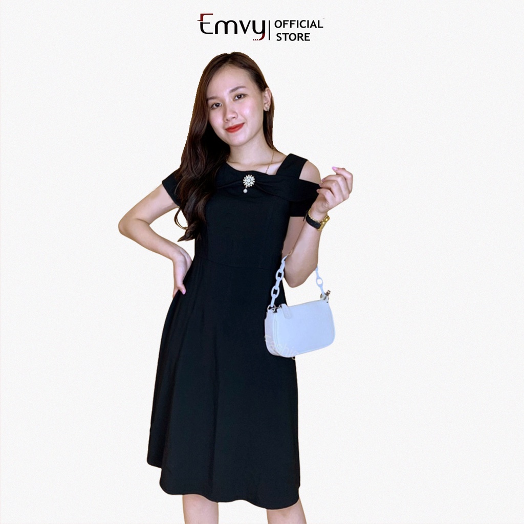Đầm dáng xòe Mango trễ vai Emvy - V48