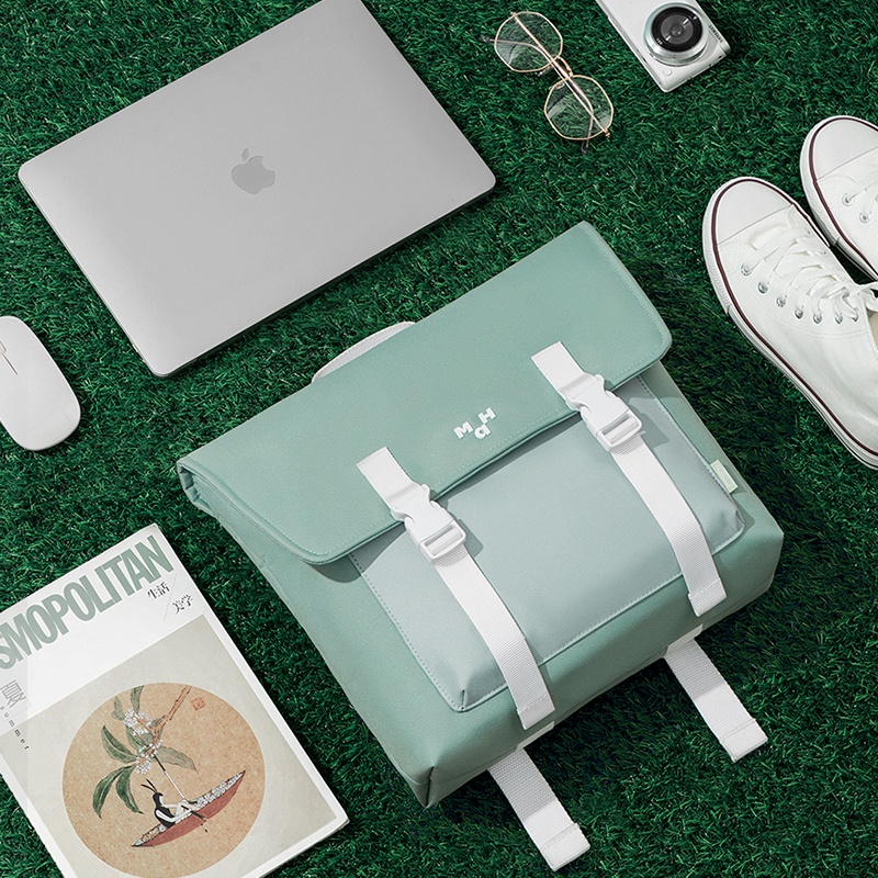 MAH OLI Túi Cambridge phong cách tái chế Ba lô máy tính xách tay du lịch giải trí – tiêu chuẩn