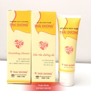 Sữa rửa mặt nghệ Thái Dương - mờ sẹo, ngừa mụn thâm của Thái dương, srm không khô da 90g