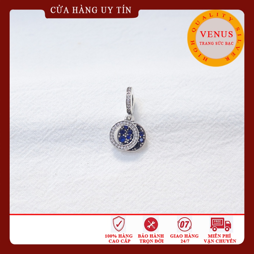 [Charm bạc 925 cao cấp] Bộ sưu tập charm treo xanh đậm- Mã sản phẩm VENUSTTS