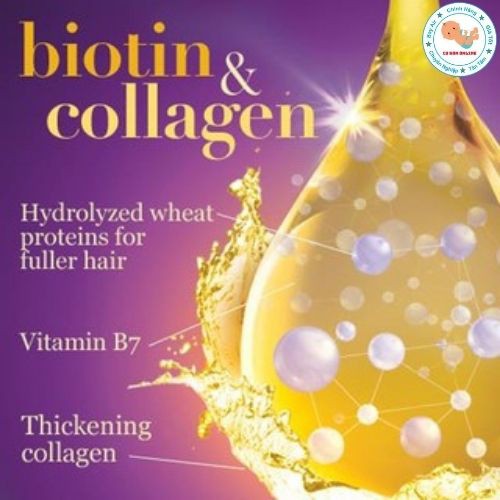 Cặp Dầu Gội Đầu Biotin 385ml Ngăn Ngừa Rụng Tóc Dưỡng Tóc Chống Khô An Toàn Cho Cả Mẹ Bầu Sau Sinh Chuẩn UK