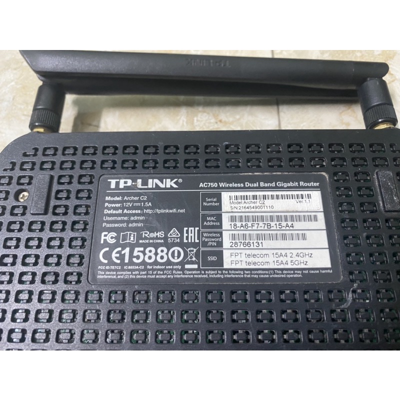 Bộ phát TP-LINK 2 băng tần C20 - C2 - C5 -C7 chuẩn AC