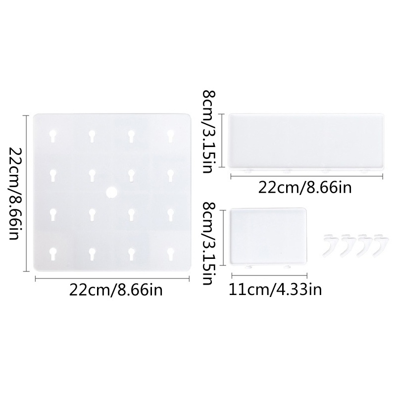 Giá Đỡ Nhựa Gắn Tường Có Móc Treo Đồ Dùng Tiện Dụng Cho Gia Đình