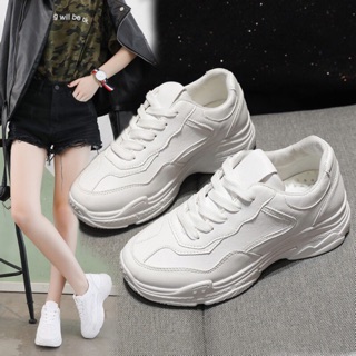 Giầy thể thao trắng trơn