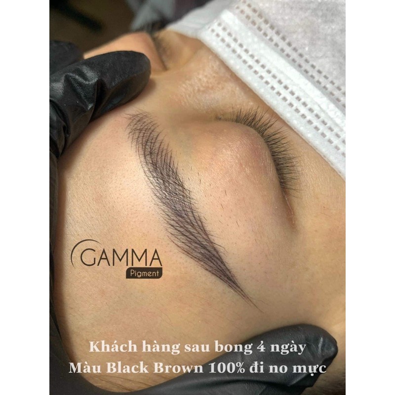 Mực chân mày gamma, mực nước phun sợi chân mày