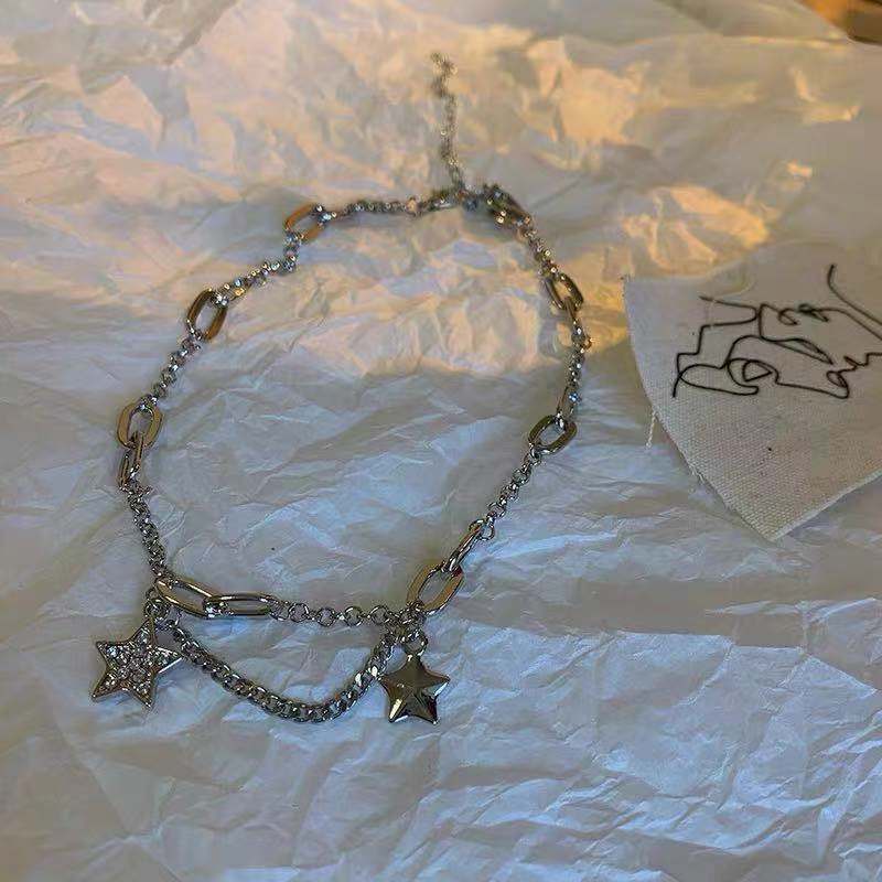 Vòng cổ Mặt Ngôi Sao Đính Đá Thời Trang Dành Cho Nữ Y2k