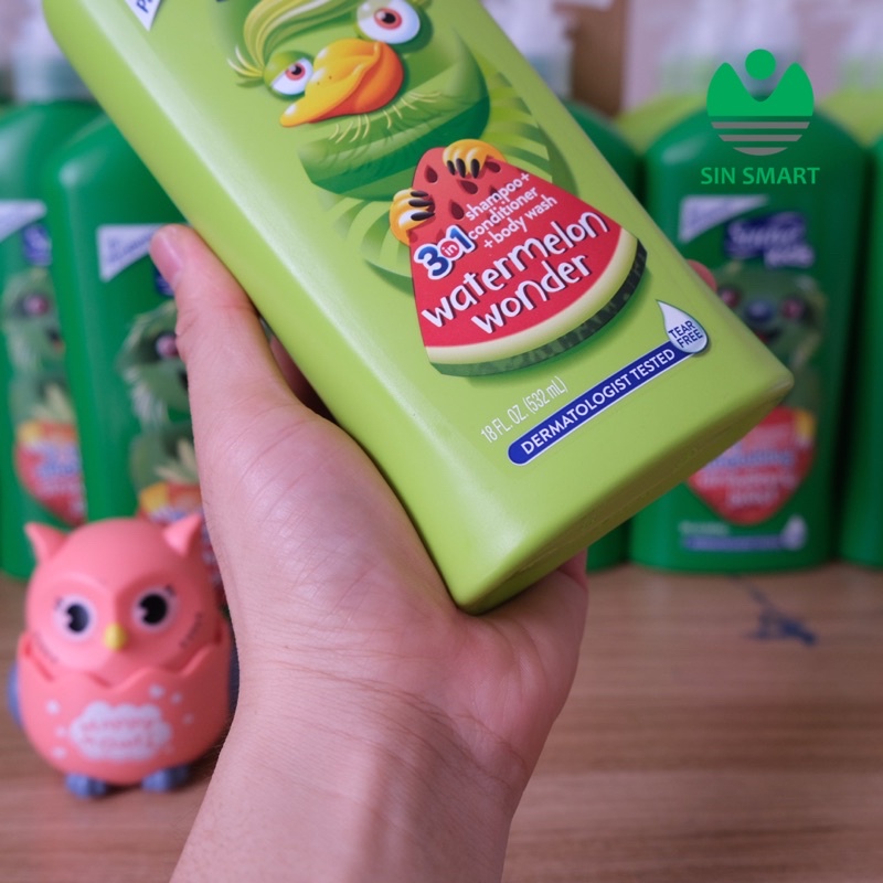 Sữa Tắm Gội Xả 3 In 1 Suave Kids 1.18L Với 2 Mùi Trái Cây