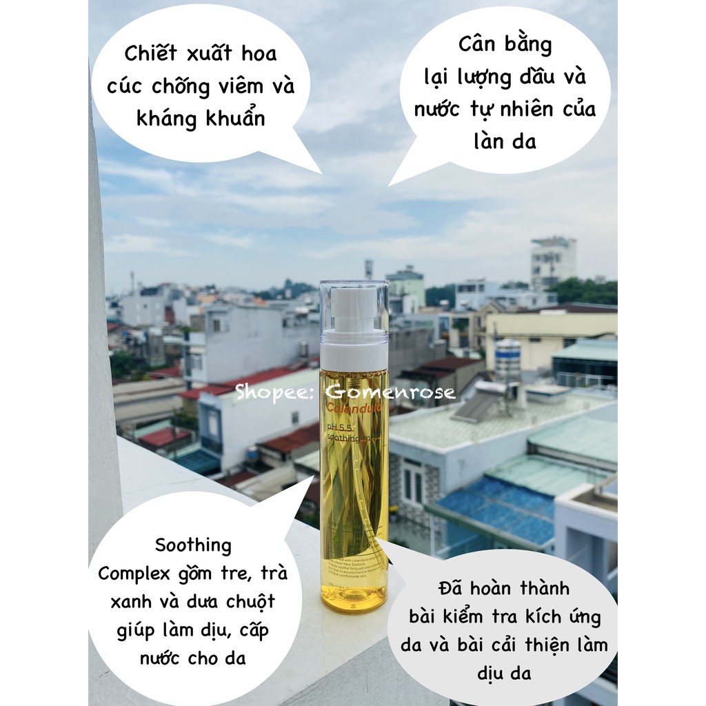 XỊT KHOÁNG HOA CÚC 𝐌𝐈𝐒𝐒𝐇𝐀 𝐂𝐀𝐋𝐄𝐍𝐃𝐔𝐋𝐀 𝐏𝐇 𝟓.𝟓 𝐒𝐎𝐎𝐓𝐇𝐈𝐍𝐆 𝐌𝐈𝐒𝐓 100ml (đủ bill)