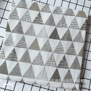 Vải Canvas họa tiết Tam giác khổ 1m5 - Vải mềm, chống thấm nước [THẢM PICNIC, KHĂN TRẢI BÀN]